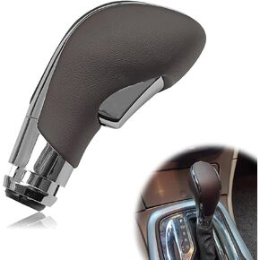 Automatic Gear Stick Shift Knob Compatible with 2012-2017 Buick Verano Car Gear Shift Knob Leather Car Stick Lever Gear Shifter Knob Cover Head Handle Lever(Black)