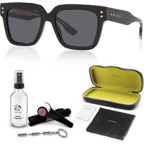 Gucci GG1084S Designer Sunglasses: Elegant Squared Frame Eyewear with Premium eSHADES Kit - Epitome of Luxury and Style
