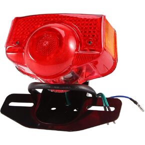 Motorcycle brake tail light tail light assembly with bulb for Honda CT70 CT90 CT125 XL70 CL70 CL90 Jialing JH70