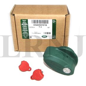 Genuine LAND ROVER Tow Trailer Hitch Receiver Lock Key Small 41MM Type Compatible with LAND ROVER LR3 Discovery 3 2005-2009 LR4 Discovery 4 2010-2012 Range Rover Sport L320 2005-2012# KNW500010