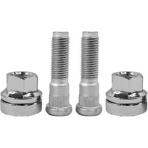 M14x1.5 Chrome Wheel Lug Stud Nut Set Compatible with 2003-2022 Ford F250 F350 F450 F550 Super Duty,2015-20 Transit HD, Replaces 2C2Z1012AA 611-246 BK3Z-1012-A (4PCS)
