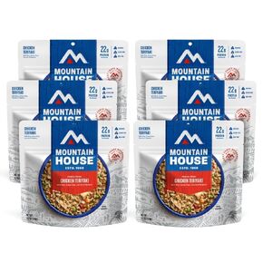 Mountain House Chicken Teriyaki with Rice | Freeze Dried Backpacking & Camping Food | 6-Pack | Gluten-Free