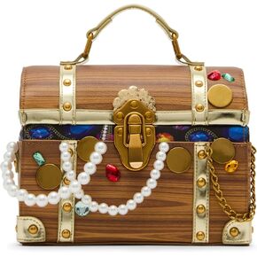 Betsey Johnson X يمثل حقيبة اليد الفورية ، براون
