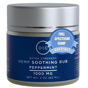 Diabetic Sock Club Joint & Muscle Relief Cream – 1,000mg Extra-Strength Hemp Rub with Cooling Peppermint & Arnica, Made in USA – Fast-Absorbing Formula for Comfort & Recovery – 2oz