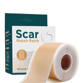 Silicone Scar Sheets for Scars- 59" x 1.5" Roll - Extra Long Medical Grade Scar Tape for Surgical Scars C-Section, Tummy Tuck and Keloid- Reusable Scar Patches - 1 Pack