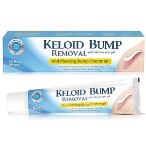 إزالة نتوء Keloid ، كريم إزالة ندبة سيليكون كيلويد ، علاج ندبة كيلويد للوجه والجسم ، السيليكون المتقدم ، 0.7 فلوريدا أوقية