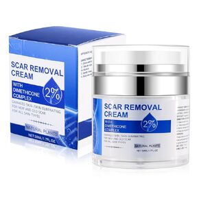 Silicone Scar Removal Cream(1.7oz/50ml), Silicone Scar Gel for Surgical Scars, Stretch Marks, Old New Scars, Keloid Bumps, Spots, Burns Treatment