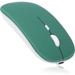Bluetooth Rechargeable Mouse for HP Envy x360 Laptop Bluetooth Wireless Mouse Designed for Laptop/PC/Mac/iPad pro/Computer/Tablet/Android RGB LED Silver in Kuwait