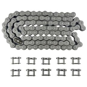 420 Chain 102 Links Compatible for 50cc 70cc 90cc 110cc 125cc SDG 107 125 XR50 CRF50 CRF 70 PW80 4 Wheeler ATV Quad Motorcycle Pit Dirt Bike Go Kart