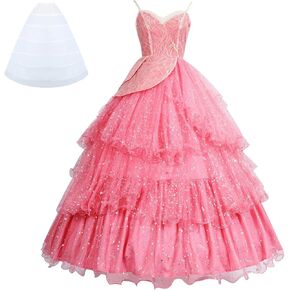 Yejue Stage Dress Dance Cosplay Costume Dress with Accessories Full Set Movie Perform Dancing Party Show