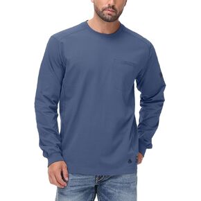 FR Shirts for Men Stretch Patriot Baseball T-Shirt Work Shirt