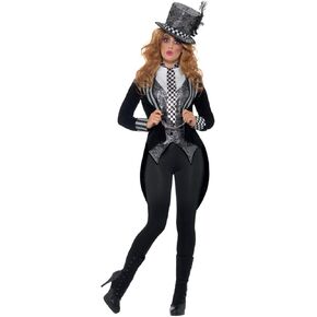 Smiffys Women's Dalluxe Dark Miss Hatter Costume