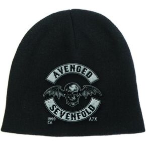 Avenged سبعة أضعاف للجنسين للبالغين Death Bat Crest Beanie (مقاس واحد) (أسود)
