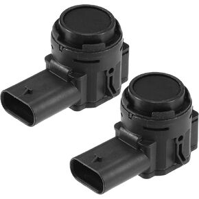 4 Pcs Reverse Parking Assist Sensor Compatible for Chevrolet Colorado 2015-2019, Durable ABS Plastic Black Front Rear Bumper Parking Assist Sensor