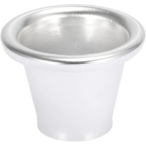 X AUTOHAUX 2 Inch Neck Aluminum Bellmouth Velocity Stack Adapter Air Intake Turbo Horn Air Inlet Decorative Cover Silver Tone