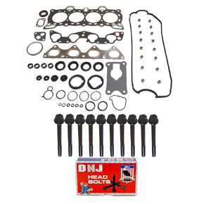 DNJ HGB290 Cylinder Head Gasket مع مجموعة الترباس الرئيسية لعام 1988-1995 Honda Civic Civic Del CRX 1.5L-1.6L L4 16V SOHC 1493CC
