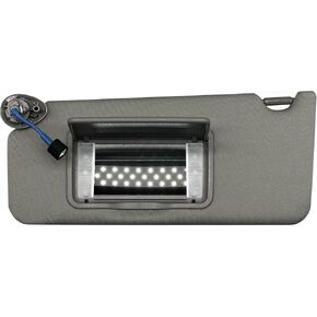Driver Left Side Gray Sun Visor with Mirror Light Fit for Honda Accord 2008-2017 Replace 83280T2FA52ZB
