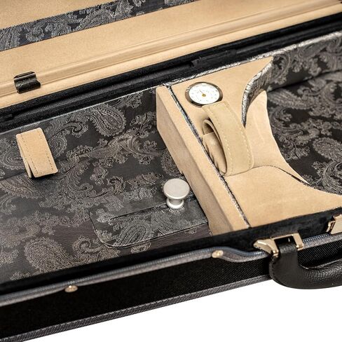 MI&VI Professional Hard Wood Viola Case (Full Size) | Luxury Silk Interior | Lightweight | | Hygrometer | Thermometer | Adjustable 15" to 16.5" Violas (Brown) in Saudi Arabia