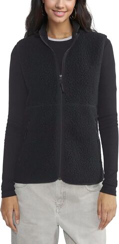 Womens Fuzzy Fleece Vest Casual Warm Sleeveless Zip Up Sherpa Vest Jacket with Pockets for Fall/Winter in Saudi Arabia