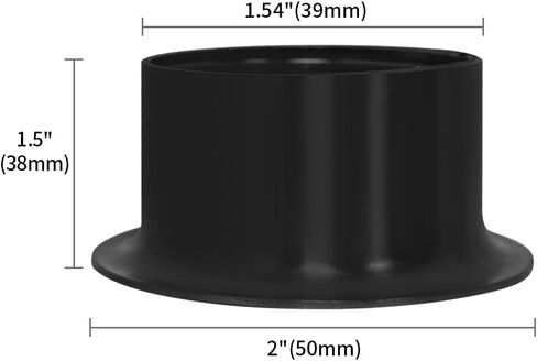 2 Pack Light Socket Shade Rings, E26 Light Socket Collar Ring,Black Retaining Rings for Glass Lamp Shades/Light Fixtures in Saudi Arabia