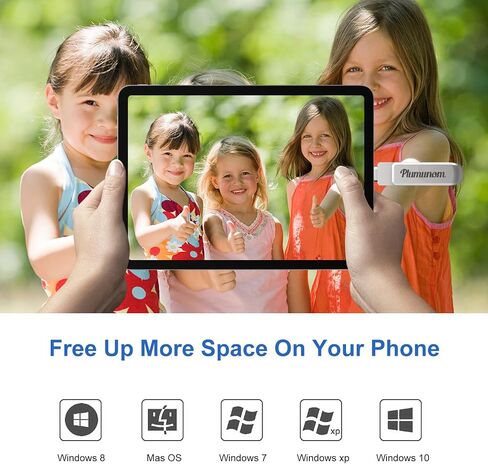 Plumunom Photo Stick for iPhone Flash Drive 128GB,Flash Drive for iPhone Save More Photos and Videos.High Speed Photo Stick USB 3.0 Memory Stick Compatible with iPhone/ipad/Android/PC. in Saudi Arabia