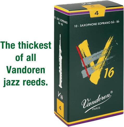 Vandoren SR7125 Soprano Sax V16 Reeds Strength 2.5; Box of 10 in Saudi Arabia