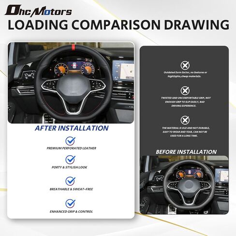Real Carbon Fiber Steering Wheel for Golf MK6, D-shaped Flat-bottom Perforated Leather Grip Upgrade Replacement Steering Wheel for 2008-2014 Volkswagen Golf MK6 in Saudi Arabia