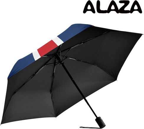 ALAZA Folding Umbrella Inverted Umbrella Automatic Open Close Compact Umbrella Portable Large for Rain Sun UV Protection Windproof in Saudi Arabia