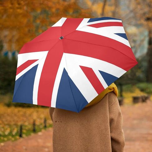 ALAZA Folding Umbrella Inverted Umbrella Automatic Open Close Compact Umbrella Portable Large for Rain Sun UV Protection Windproof in Saudi Arabia