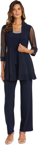 R&M Richards Womens Plus 2PC Jacket Pant Suit in Saudi Arabia