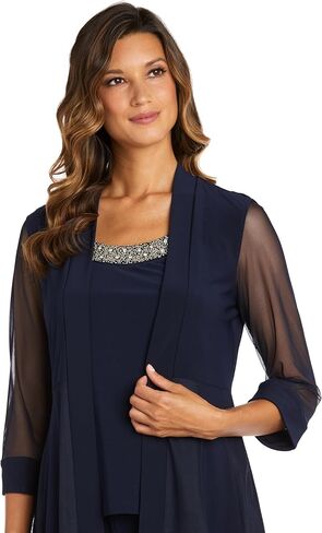 R&M Richards Womens Plus 2PC Jacket Pant Suit in Saudi Arabia