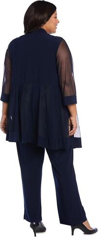 R&M Richards Womens Plus 2PC Jacket Pant Suit in Saudi Arabia