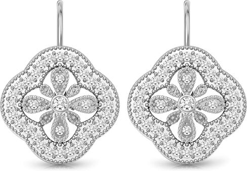 LECALLA 925 Sterling Silver Leverback Drop أقراط خفيفة الوزن بوهيميا دمعة قطرة متدلية للنساء in Kuwait