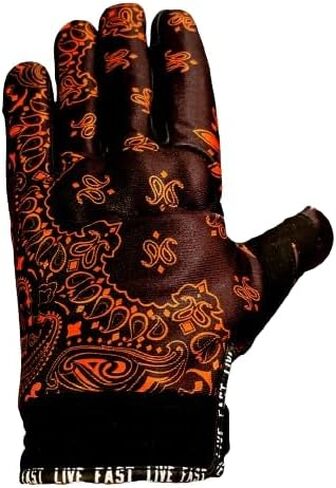 Black & Orange Motorcycle Gloves in Saudi Arabia