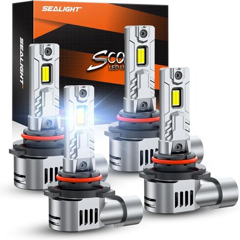 Sealight 9005/HB3 9006/HB4 لمبة ، 60،000 رطل الطاقة ، حزمة 4 in Saudi Arabia