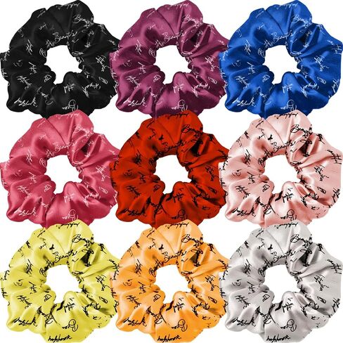 Scrunchies تصميم لطيف لجميع نوع الشعر مرنة الشفرات كبيرة لذيل الحصان XL srcunchies تعيين هذه العلاقات الشعر الناعمة رائعة لكل مناسبة (النجوم) in Kuwait