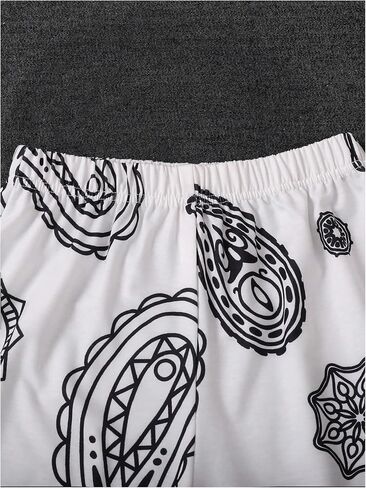 Boy's 2 Piece Outfits Short Sleeve Crewneck Graphic Tees and Track Shorts Set in Saudi Arabia