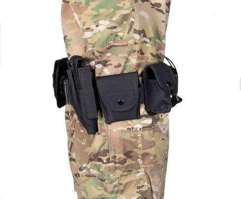TokFlys Tactical Utility Belt with10 Pouches Security Military Duty Nylon Belt in Kuwait