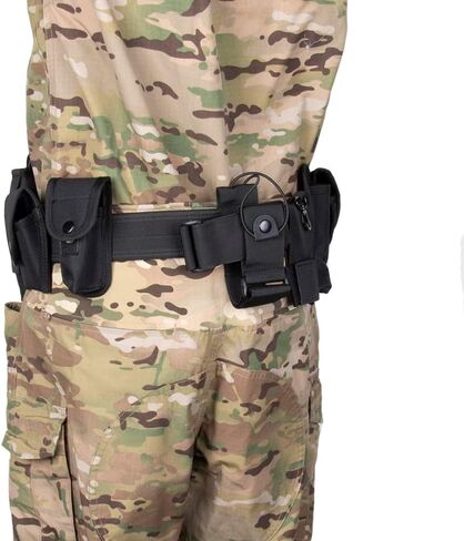 TokFlys Tactical Utility Belt with10 Pouches Security Military Duty Nylon Belt in Kuwait