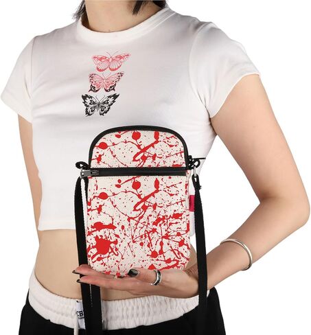 JXGZSO Dark Humor You Inspire My Inner Serial Killer Crossbody Bag Adult Humor Funny Quote Shoulder Bag in Saudi Arabia