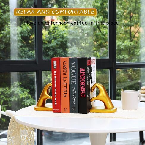 Book Book Gold Wead Design - Bookends for Shelps ، Sculpture Gold Desk Accesories ، Decord Room Book Decord in Saudi Arabia