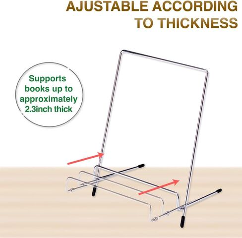 Asuka DB521 Free Plate Stands لعرض كتاب لوحة زخرفية ، صور Easel صغيرة ، Silver 4inch شاشة in Kuwait