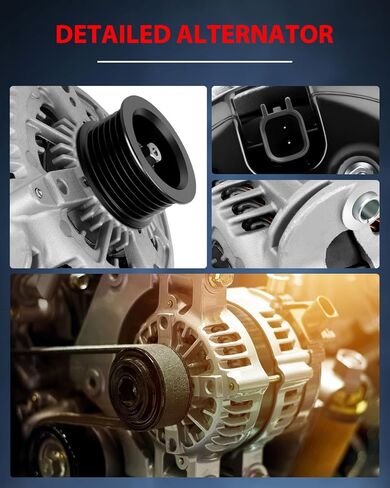 cciyu New Alternator 11576 Fit for 2011-2018 For Dodge for Challenger,2011-2018 For Dodge for Charger,2011-2018 For Dodge for Durango,2011-2018 For Jeep for Grand Cherokee in Kuwait