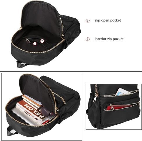 Uromee Backpack Purse for Women Waterproof Nylon Travel Fashon Shoulder Bag in Kuwait