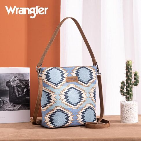 حقيبة Montana West X Wrangler Hobo For Women Aztec Boho محفظة الكتف مع حزام عريض in Kuwait
