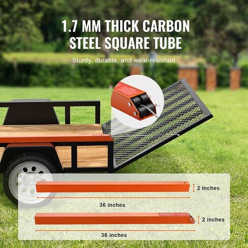 VEVOR Trail Tailgate Lift Assist, Max 180 lbs Load Capacity, Compatible with Open Utility Trailer Tailgate and Ramp, with 10 to 24 Inches Heights Side Rail and 4 to 6 Feet Height Tail Gate or Ramp in Saudi Arabia
