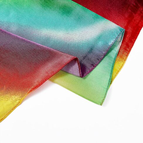 Zando Silk Head Scarf for Women Square Chiffon Scarf for Hair Wrapping Solid Color Retro Scarfs Neck Scarf Purse Scarf in Saudi Arabia