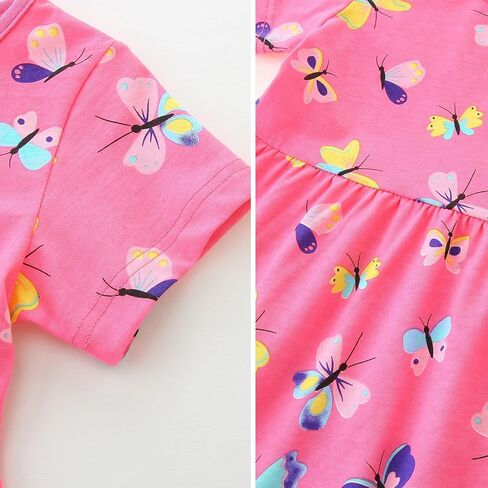 الفتاة الصيفية الفتاة من القطن القطن وأكمام فستان بلا أكمام للأطفال in Kuwait