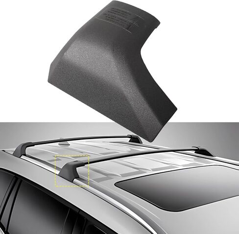 Right Rear Roof Rack Rail Cover End Cap for 2020-2024 Toyota Highlander Limited Platinum XLE XSE (Not L, LE), Black ABS Roof Luggage Cargo Exterior Protection Shell Trim Replacement in Saudi Arabia