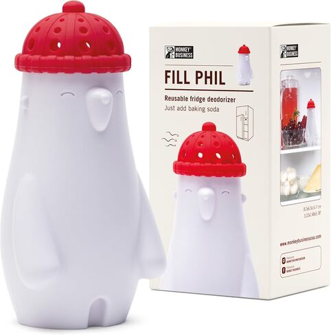 Monkey Business Chill Bill Refrigerator Deodorizer, Baking Soda Container, Baking Soda Fridge, Baking Soda Fridge Deodorizer, Cute Gifts, Kitchen Gadgets in Kuwait